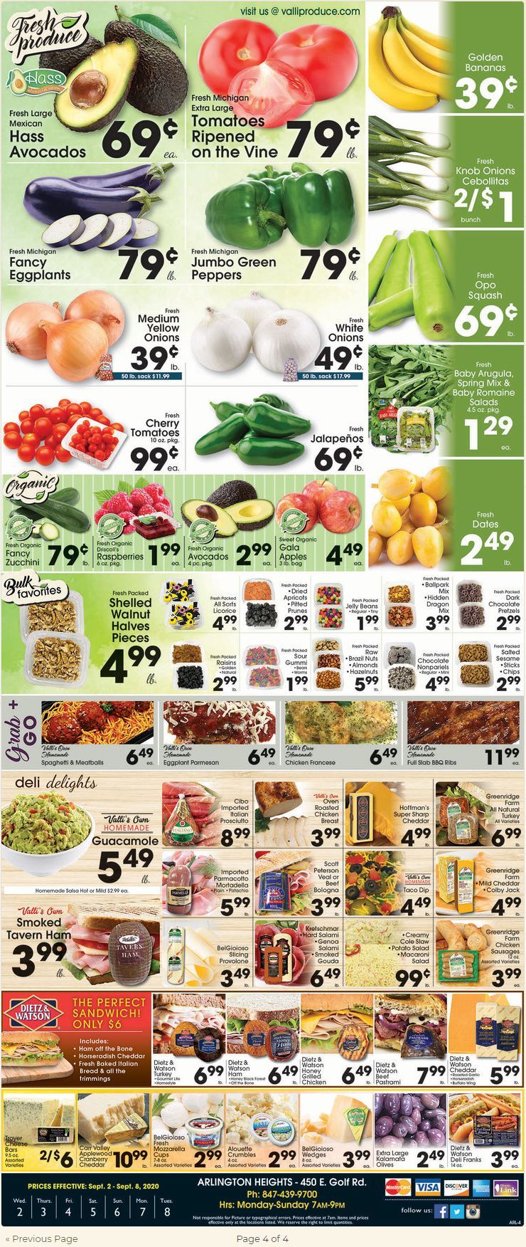 Valli Produce Weekly Ad Sep 02 Sep 08, 2020
