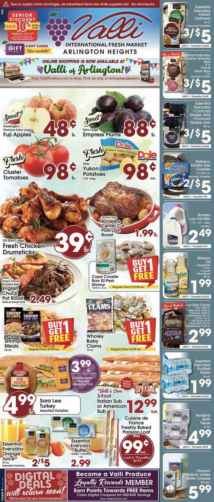 Valli Produce Weekly Ad Sep 30 Oct 06, 2020