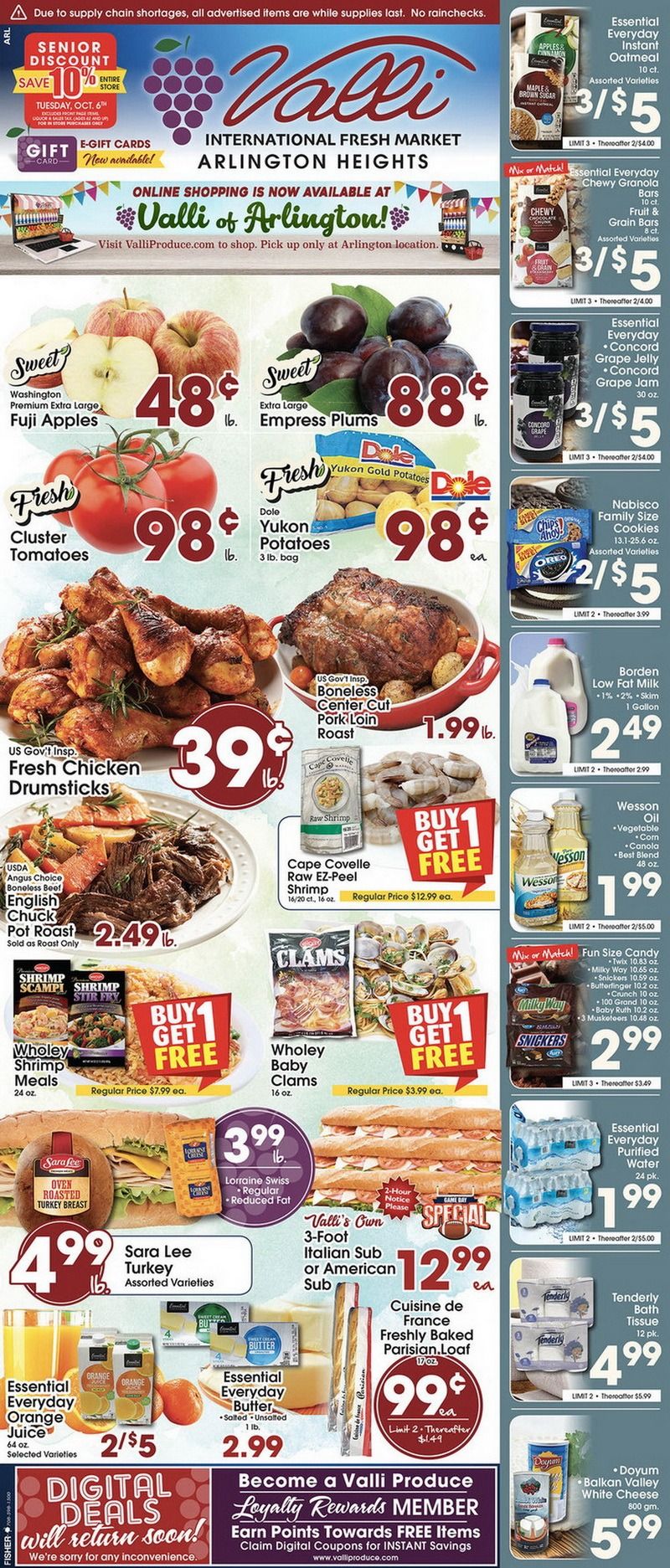 Valli Produce Weekly Ad Sep 30 Oct 06, 2020