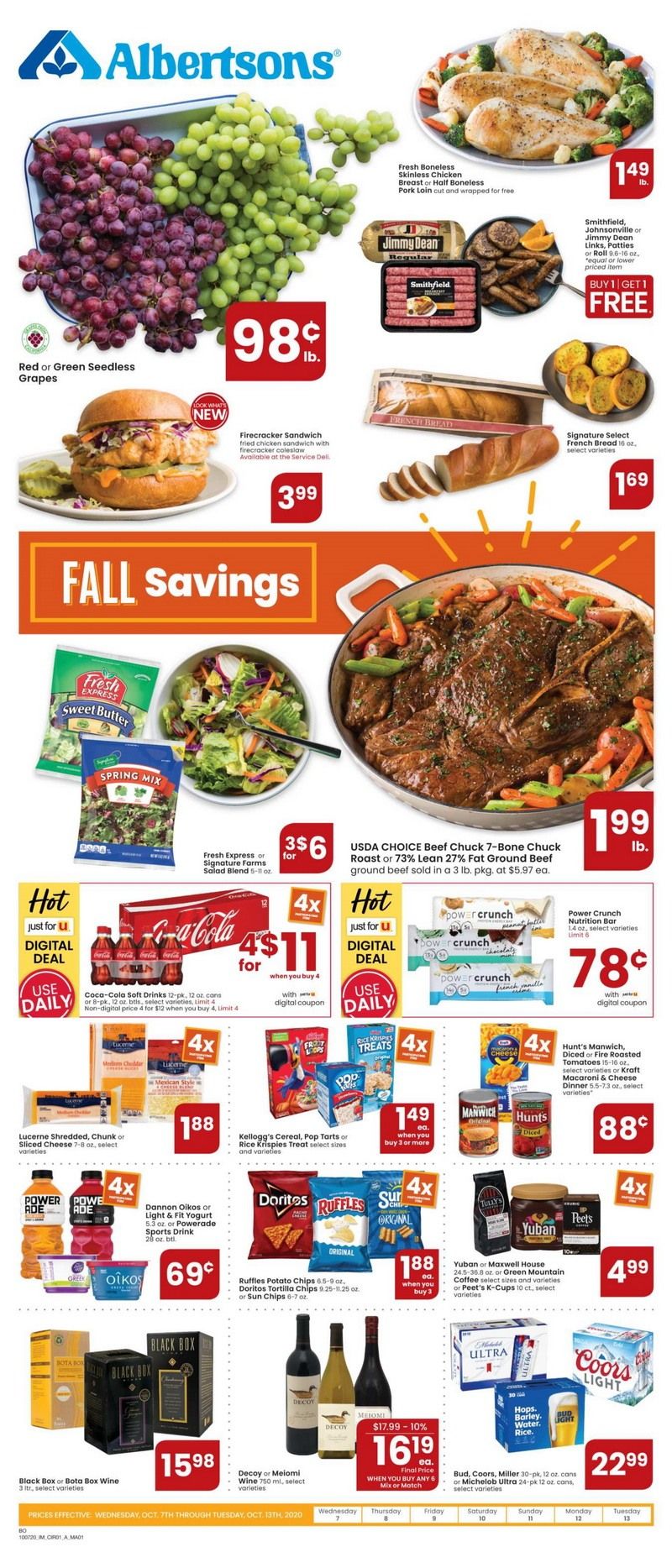 Albertsons Weekly Ad Oct 07 Oct 13, 2020