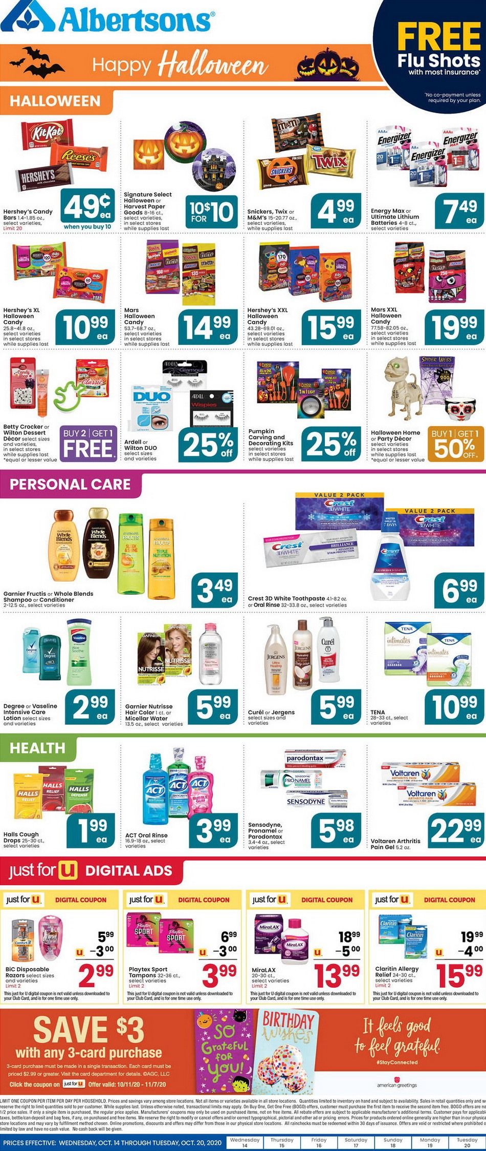 Albertsons Weekly Ad Oct 14 Oct 20, 2020