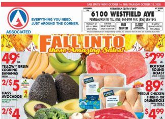 Associated Supermarkets Weekly Ad Oct 16 – Oct 22, 2020