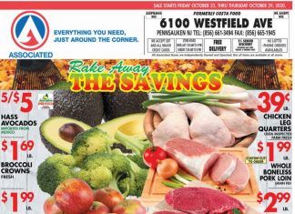 Associated Supermarkets Weekly Ad Oct 23 – Oct 29, 2020