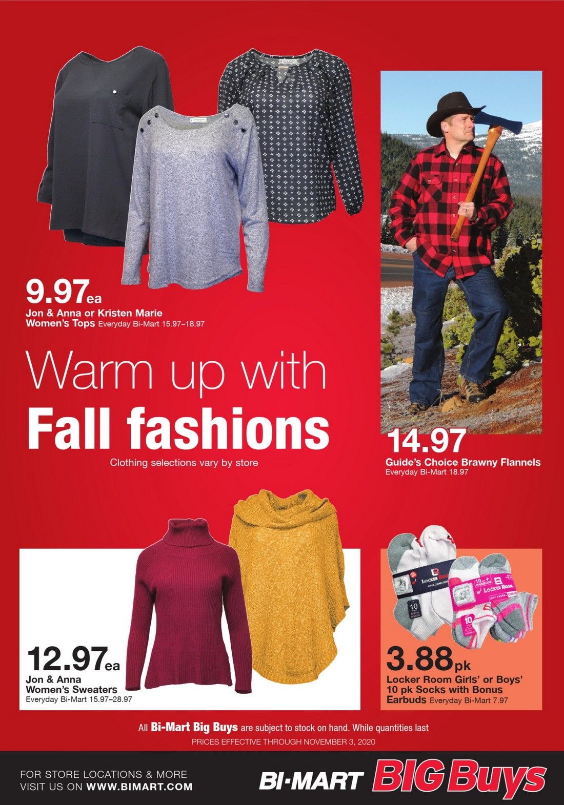 BiMart Weekly Ad Oct 21 Nov 3, 2020