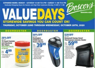 Boscov’s Weekly Ad Oct 22 – Oct 28, 2020