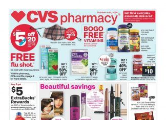CVS Weekly Ad Oct 04 – Oct 10, 2020