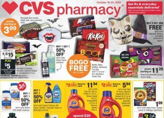 CVS Weekly Ad Oct 18 – Oct 24, 2020