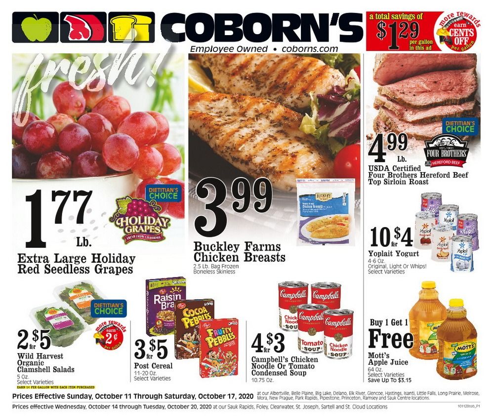 Coborn's Weekly Ad Aug Oct 11 Oct 17, 2020