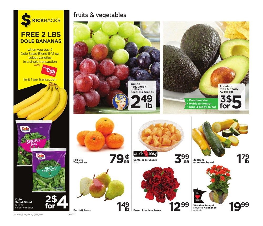 Cub Foods Weekly Ad Oct 11 Oct 17, 2020