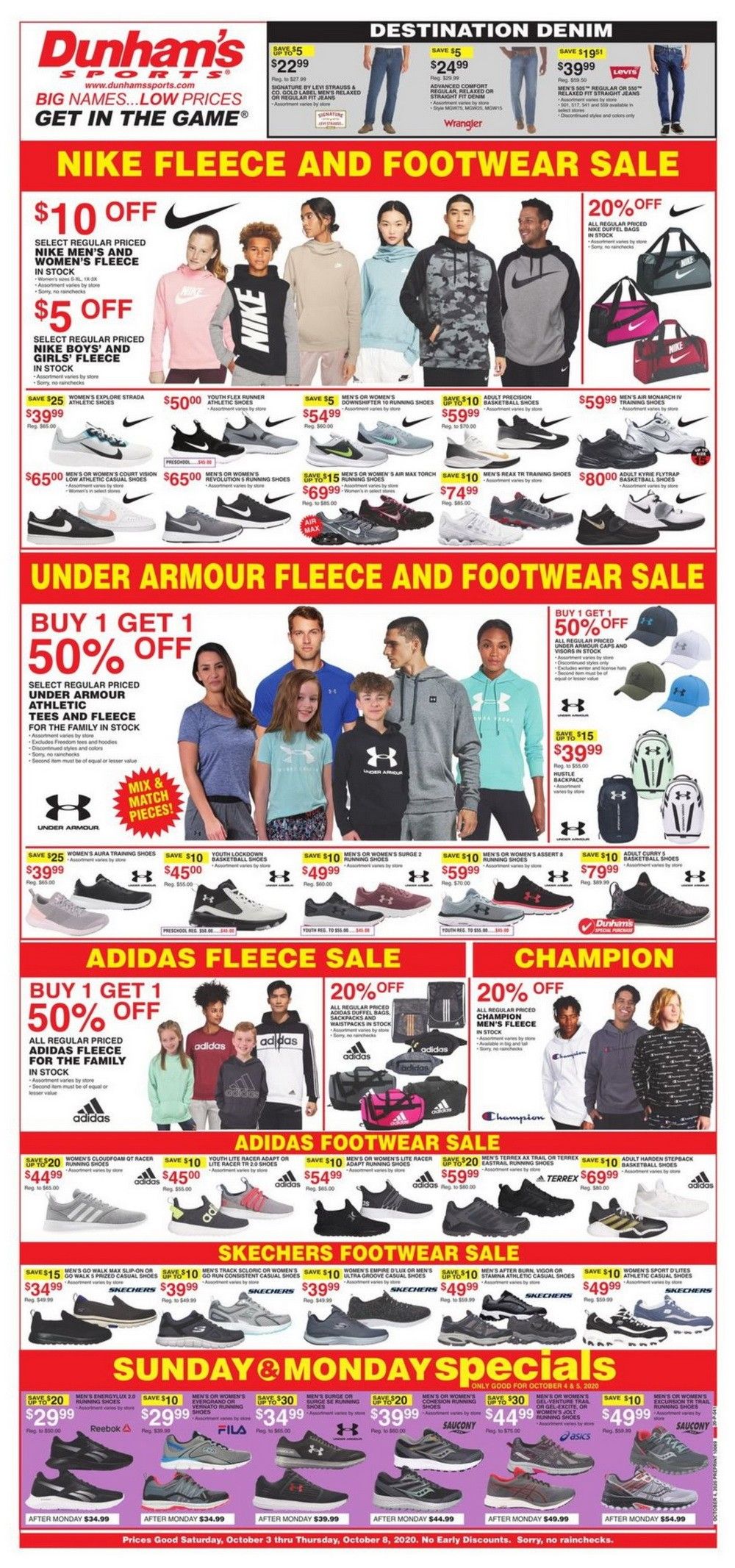 Dunham's Sports Weekly Ad Oct 03 Oct 08, 2020