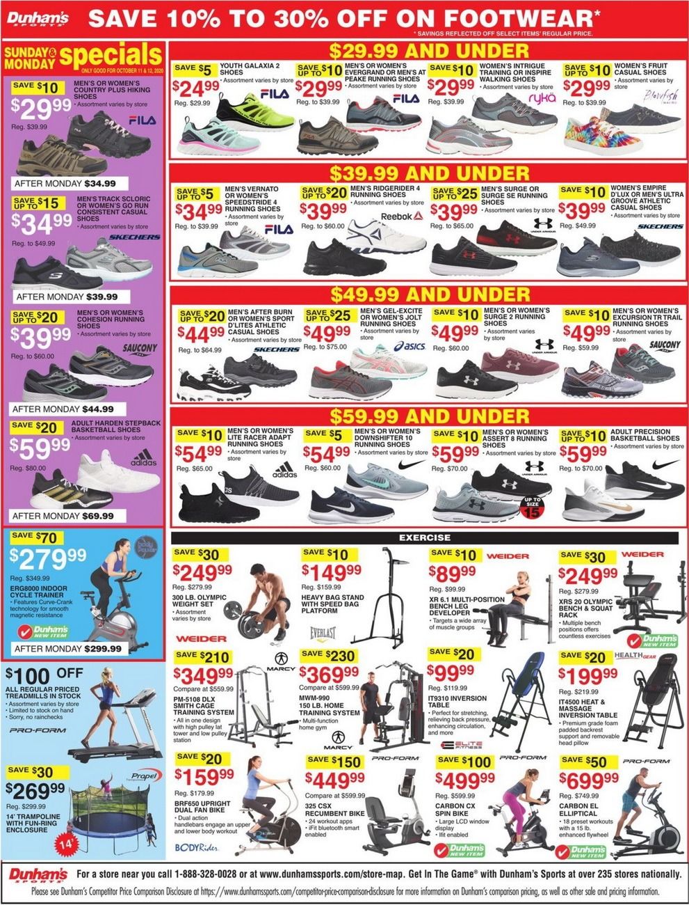 Dunham's Sports Weekly Ad Oct 10 Oct 15, 2020
