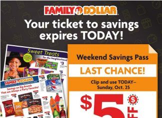 Family Dollar Weekly Ad Oct 25 – Oct 31, 2020