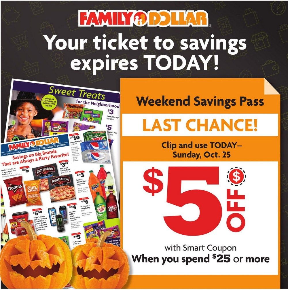 Family Dollar Weekly Ad Oct 25 Oct 31, 2020