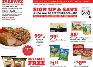Fareway Weekly Ad Oct 20 – Oct 26, 2020