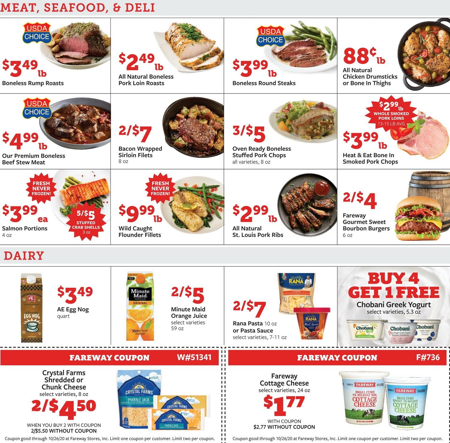 Fareway Weekly Ad Oct 20 Oct 26, 2020