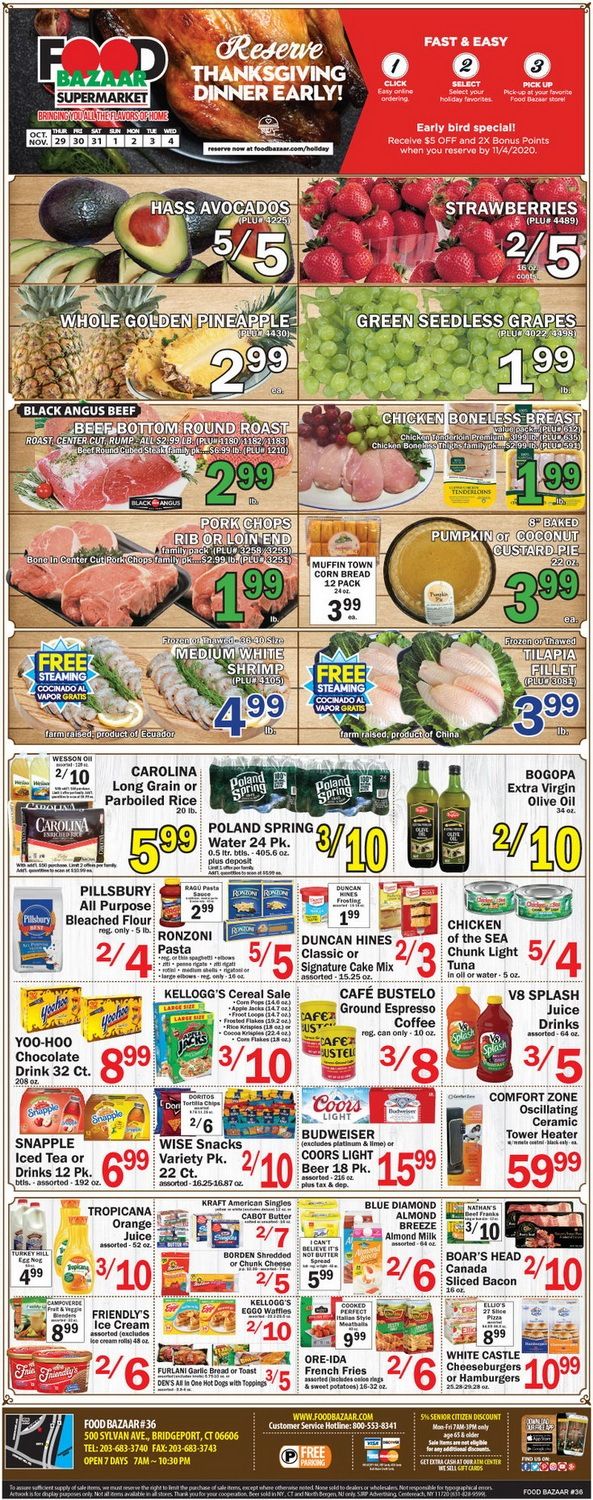 Food Bazaar Weekly Ad Oct 29 – Nov 4, 2020