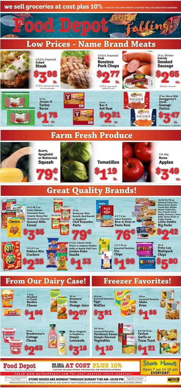 Food Depot Weekly Ad Oct 12 - Oct 18, 2020