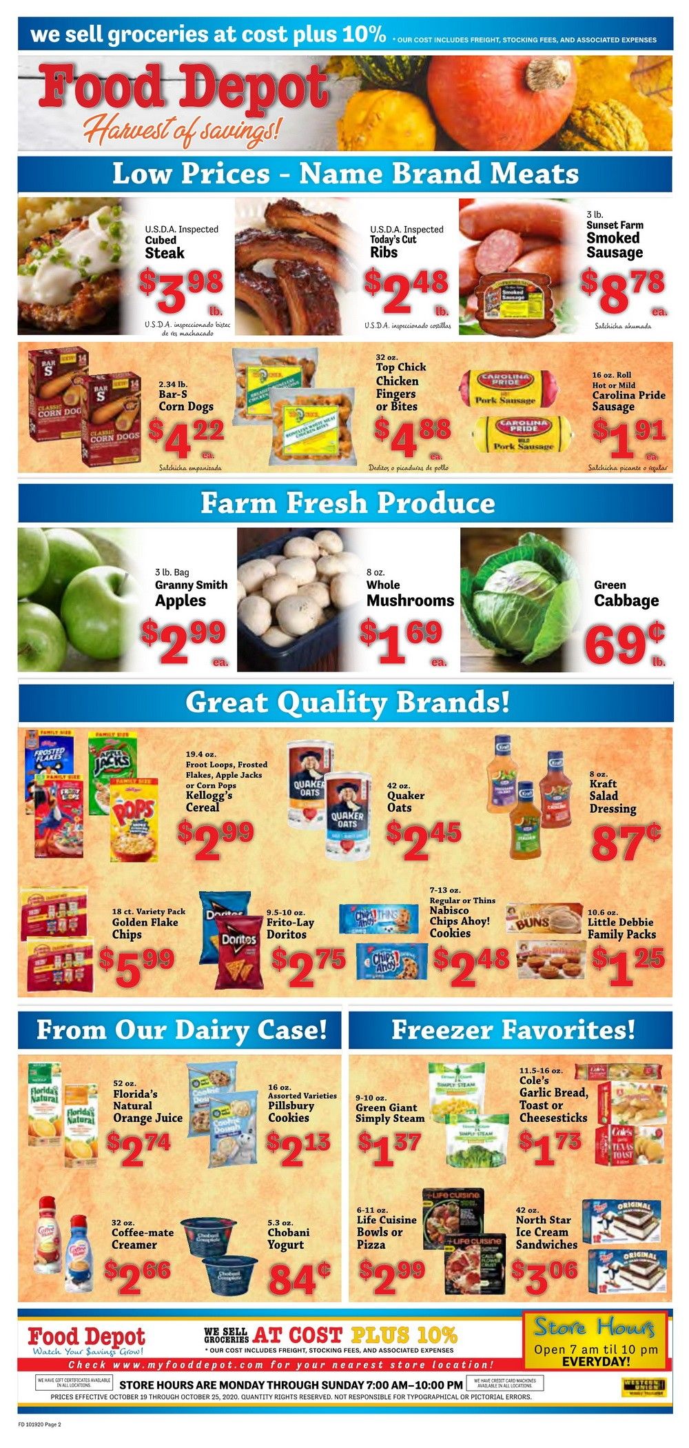 Food Depot Weekly Ad Oct 19 - Oct 25, 2020