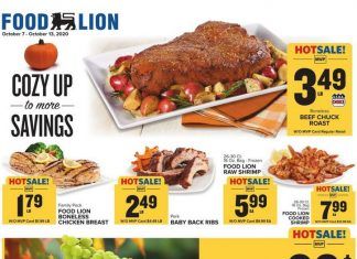 Food Lion Weekly Ad Oct 7 – Oct 13, 2020