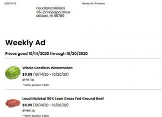 Foodland Super Market Weekly Ad Oct 14 – Oct 20, 2020