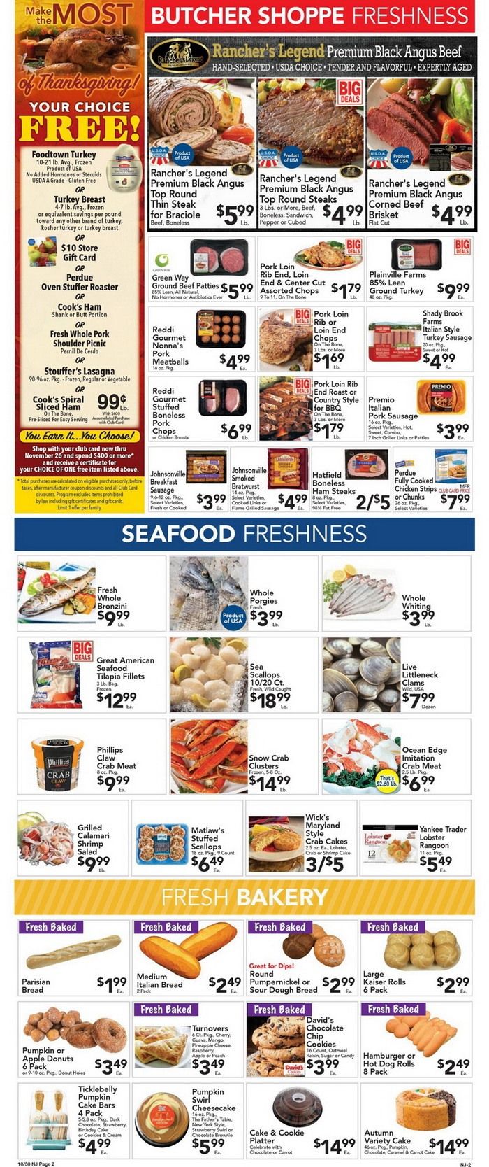 Foodtown Weekly Ad Oct 30 Nov 05, 2020
