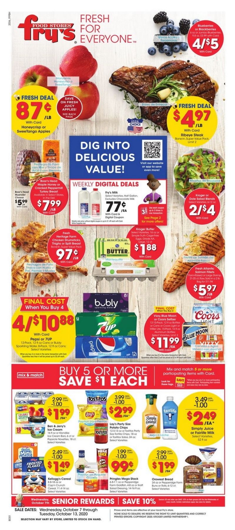 Fry's Food Weekly Ad Oct 07 Oct 13, 2020