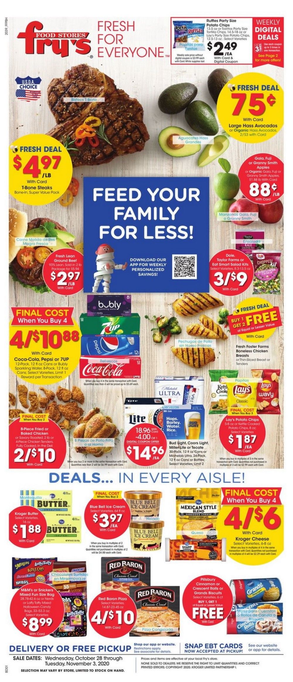 Fry's Food Weekly Ad Oct 28 - Nov 03, 2020