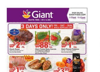 Giant Food Weekly Ad Oct 02 – Oct 08, 2020