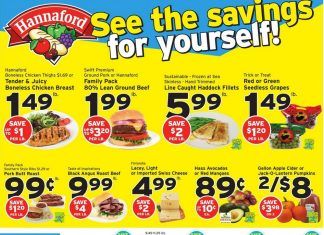 Hannaford Weekly Ad Oct 18 – Oct 24, 2020
