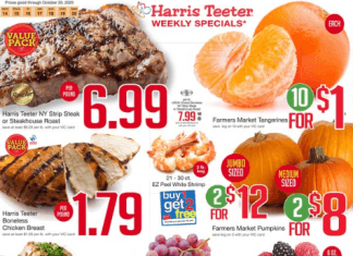 Harris Teeter Weekly Ad Oct 14 – Oct 20, 2020
