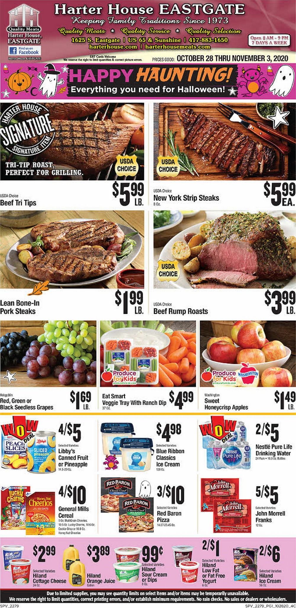 Harter House Weekly Ad Oct 28 Nov 03, 2020