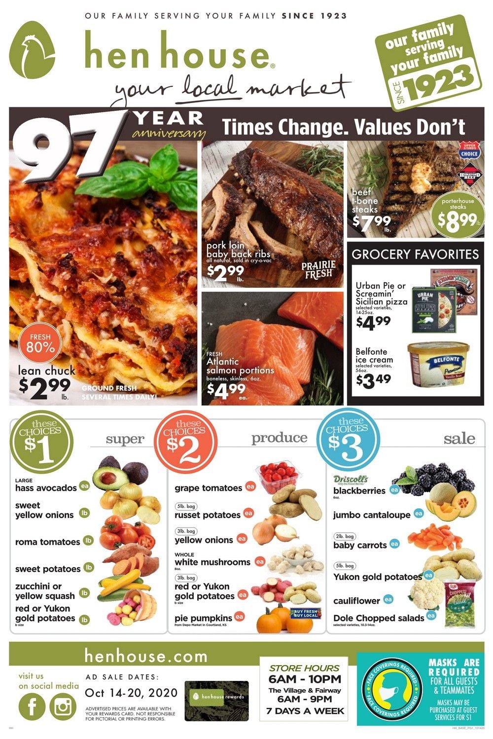 Hen House Weekly Circular Oct 14 Oct 20, 2020