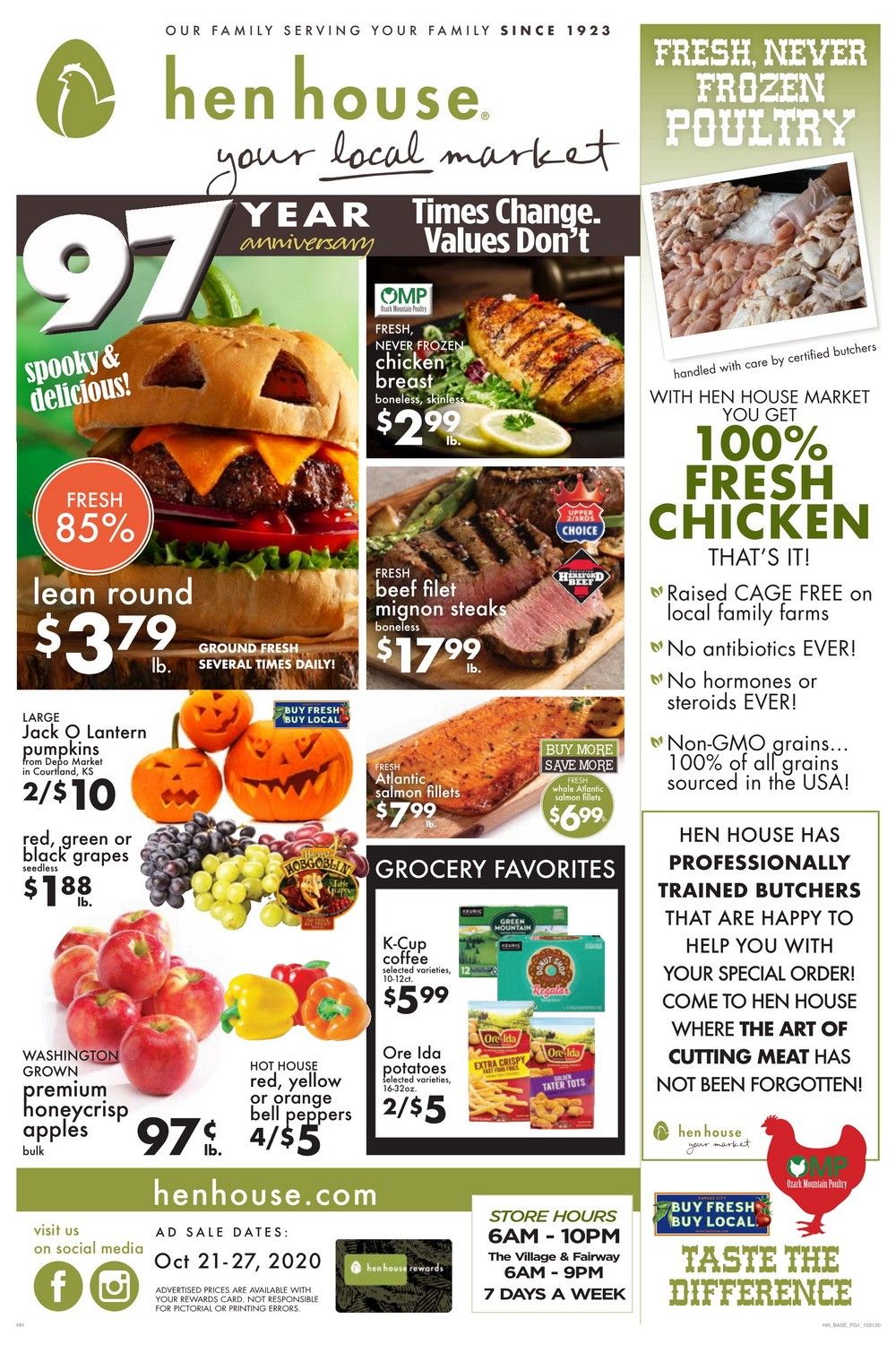 Hen House Weekly Circular Oct 21 Oct 27, 2020