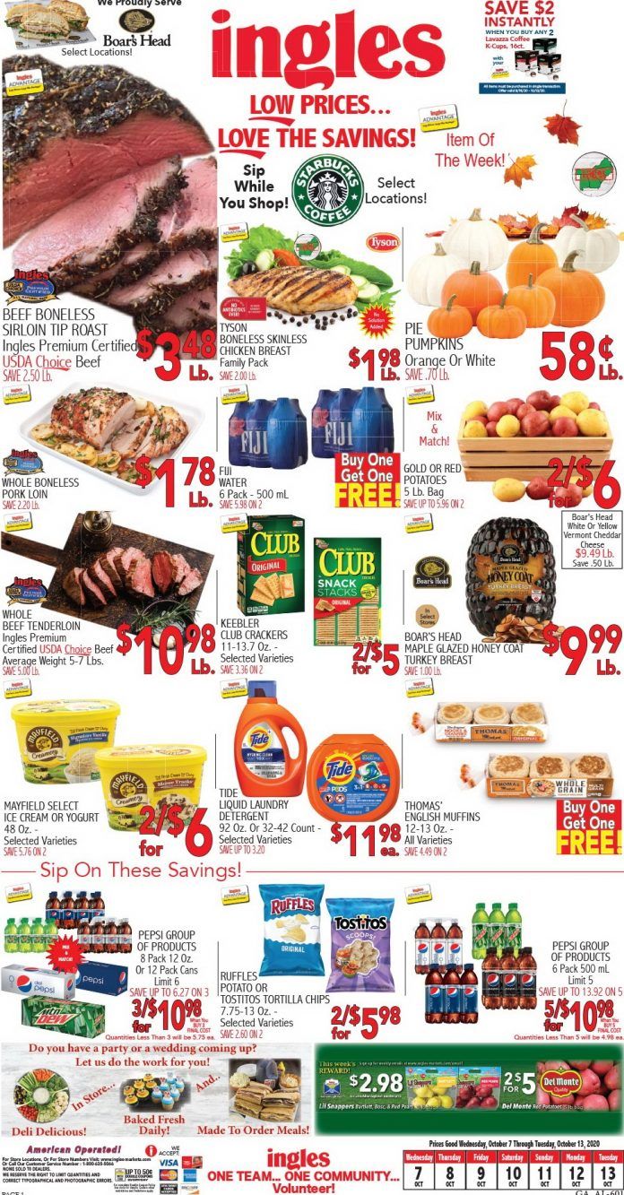 Ingles Weekly Ad Oct 7 Oct 13, 2020