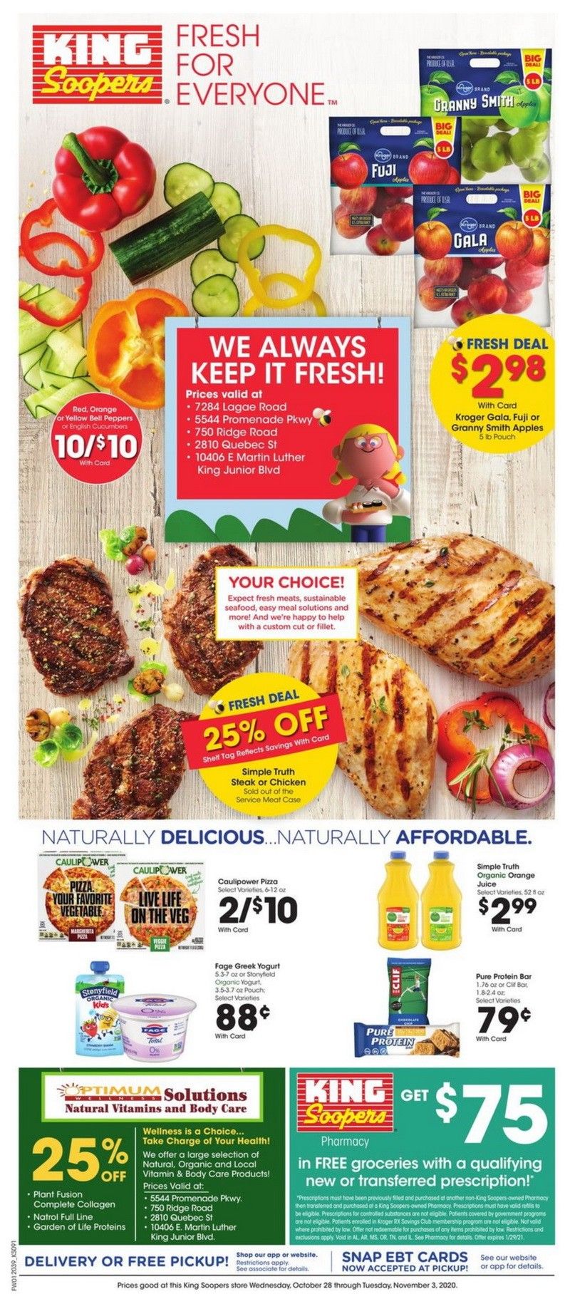 King Soopers Weekly Ad Oct 28 Nov 03, 2020