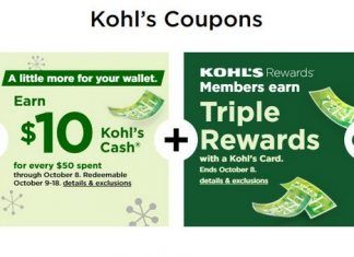 Kohls Coupons Sale Until Oct 08, 2020