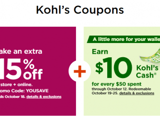 Kohls Coupons Sale Until Oct 18, 2020