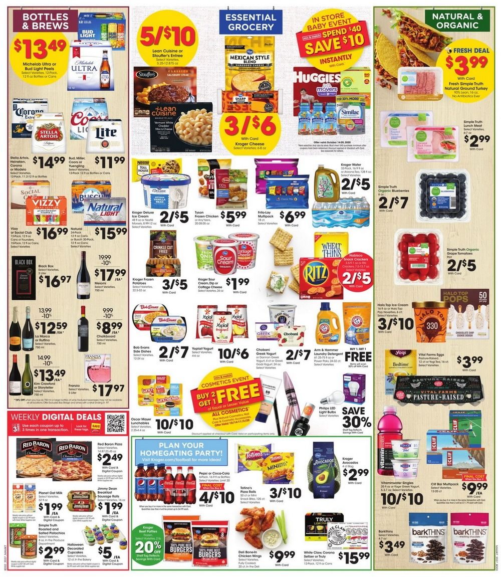 Kroger Weekly Ad Oct 14 Oct 20, 2020