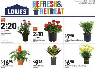 Lowe’s Weekly Ad Oct 08 – Oct 14, 2020