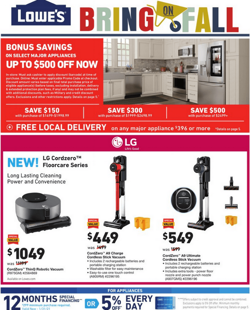Lowe's Weekly Ad Oct 08 Oct 14, 2020