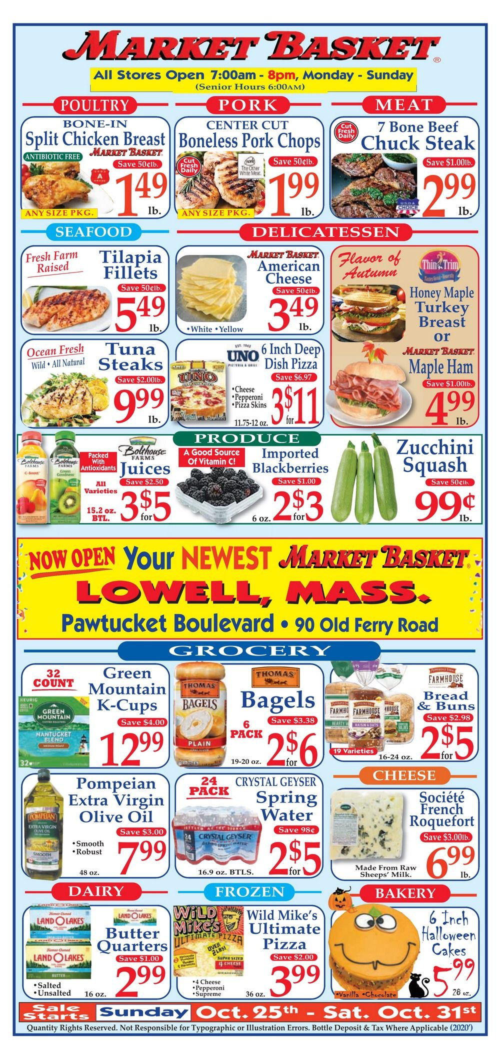 Market Basket Weekly Flyer Oct 25 Oct 31, 2020