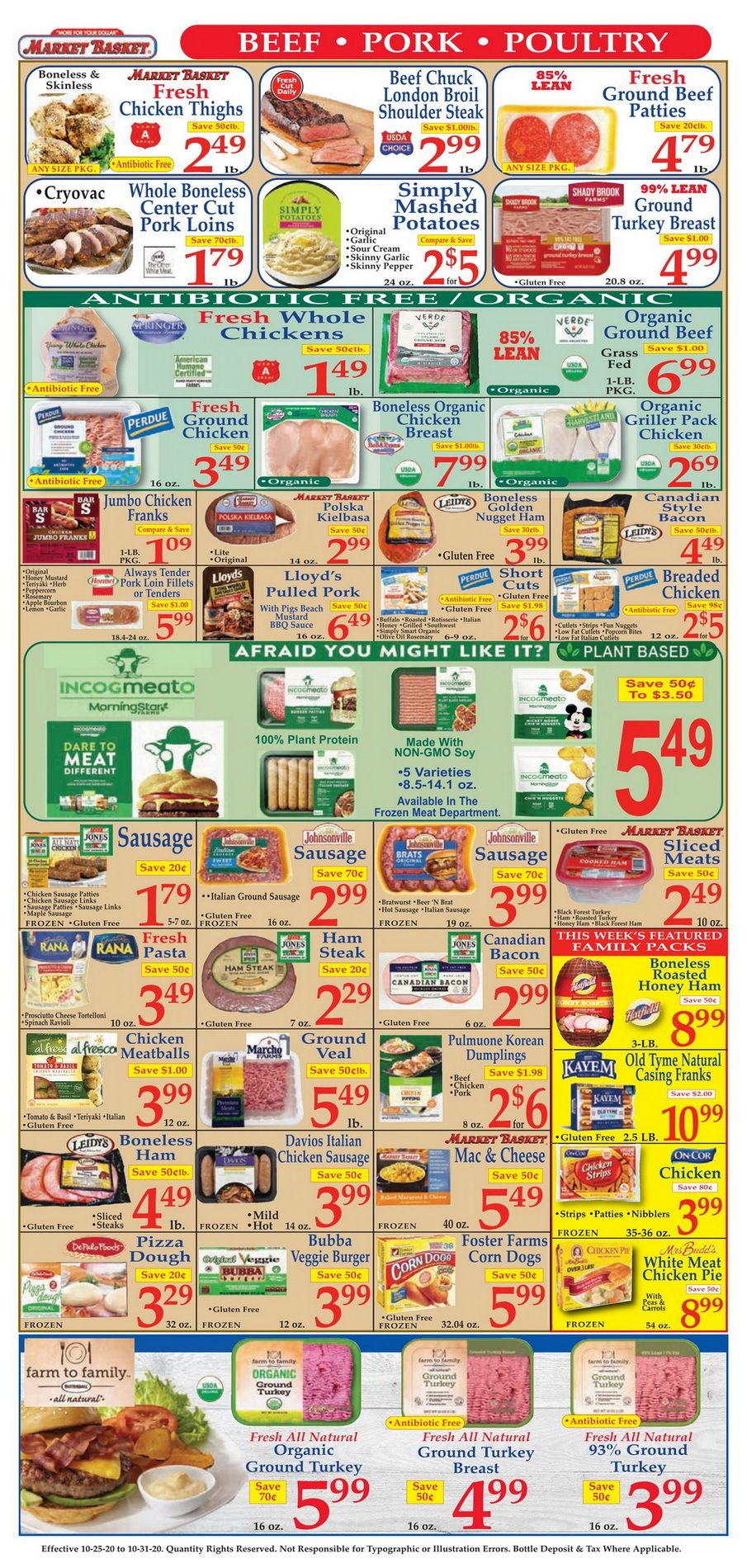Market Basket Weekly Flyer Oct 25 Oct 31, 2020