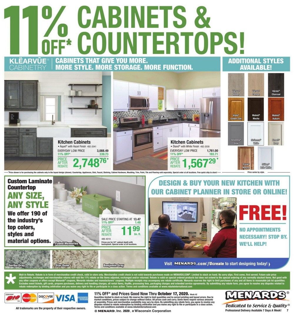 Menards Weekly Ad Oct 11 Oct 17, 2020