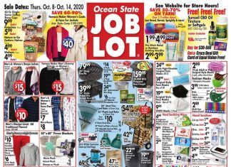 Ocean State Job Lot Weekly Ad Oct 08 – Oct 14, 2020