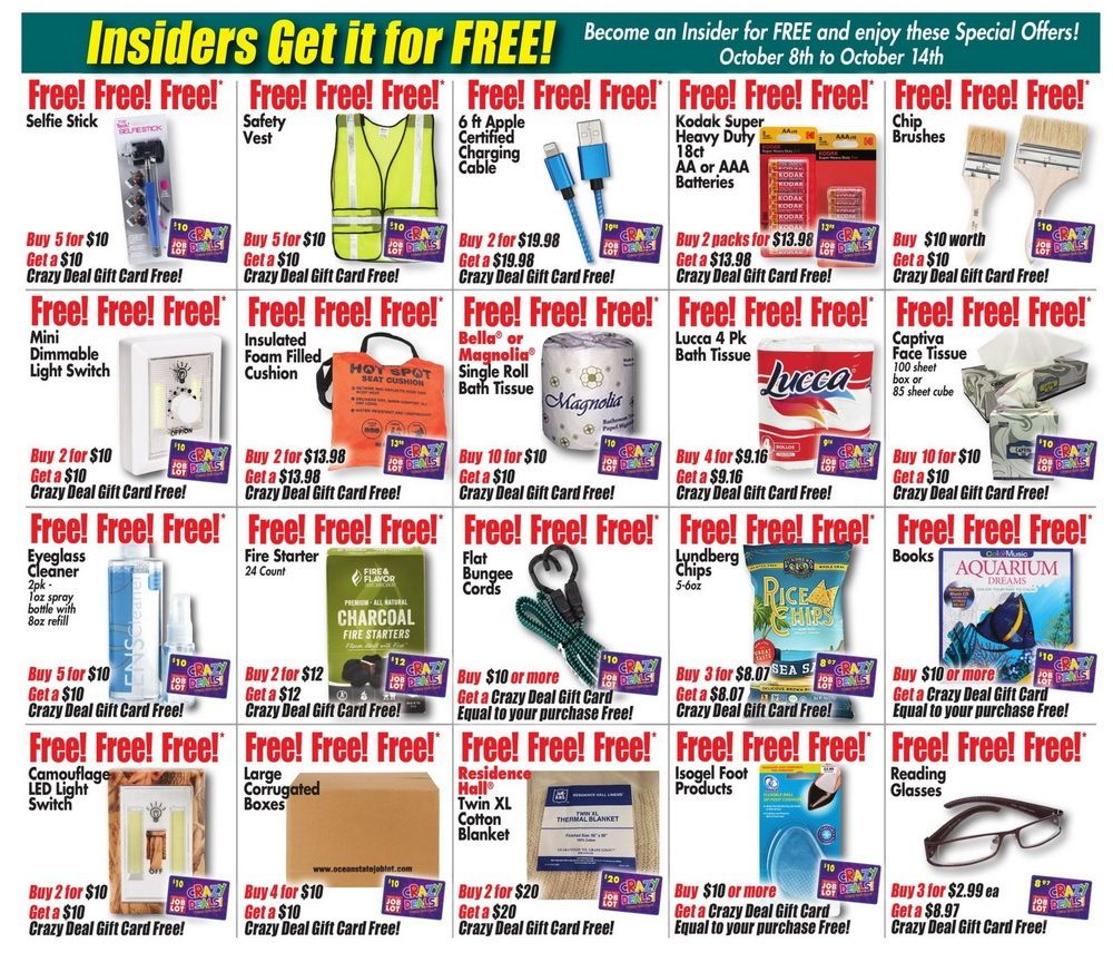 Ocean State Job Lot Weekly Ad Oct 08 Oct 14, 2020
