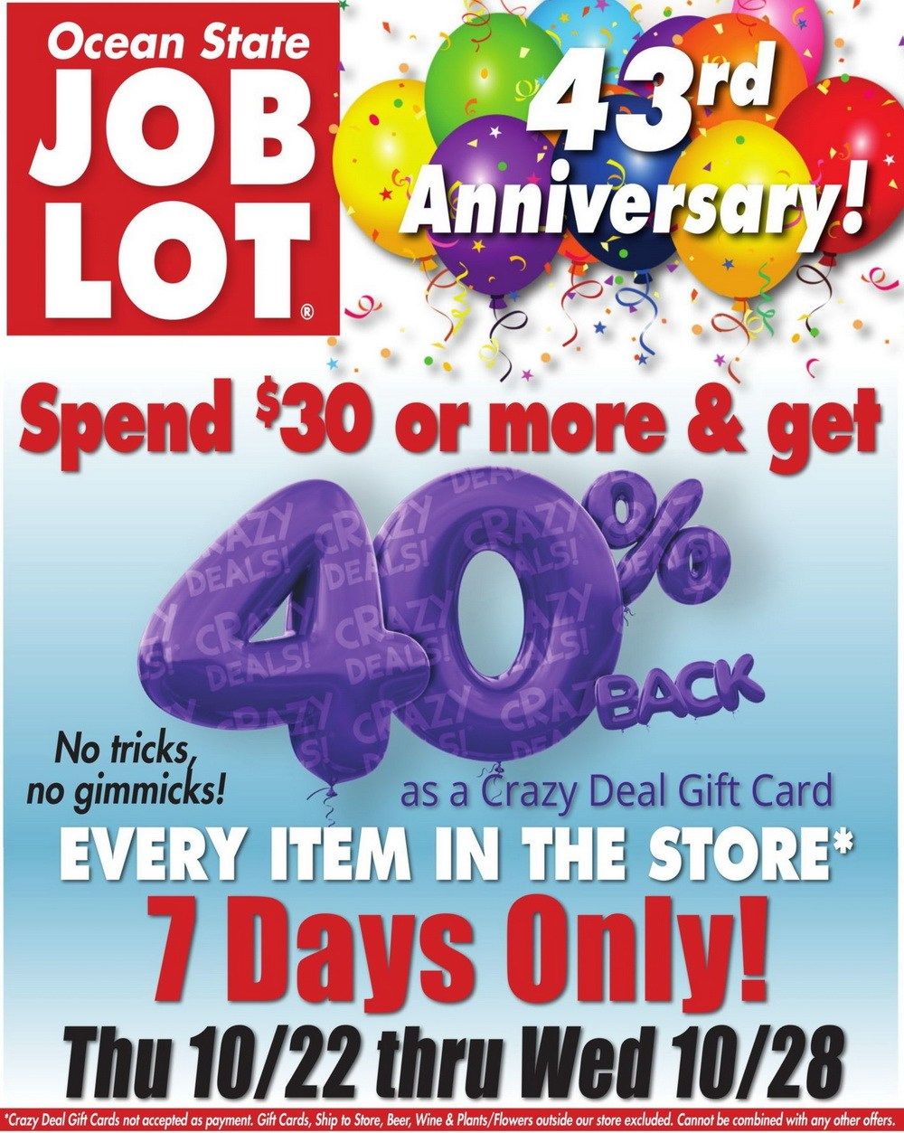 Ocean State Job Lot Weekly Ad Oct 22 – Oct 28, 2020
