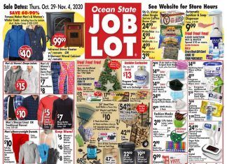 Ocean State Job Lot Weekly Ad Oct 29 – Nov 04, 2020
