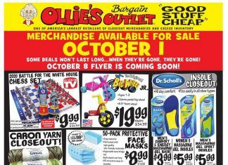 Ollie’s Weekly Ad Oct 01 – Oct 07, 2020