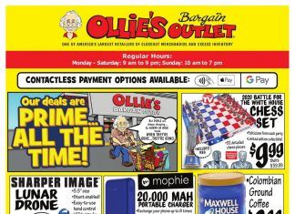 Ollie’s Weekly Ad Oct 12 – Oct 21, 2020