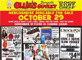Ollie’s Weekly Ad Oct 29 – Nov 4, 2020